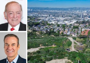 Stanley Black (top) and Bob Faith (bottom), pictured with an aerial view of Culver City.