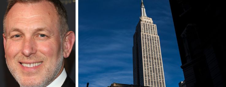 United Talent Agency's CEO David Kramer and the Empire State Building.