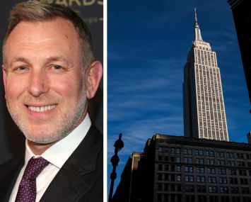 United Talent Agency's CEO David Kramer and the Empire State Building.