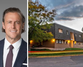 Dustin Stolly of Walker & Dunlop and Aspen Park in Northglenn, Colo.