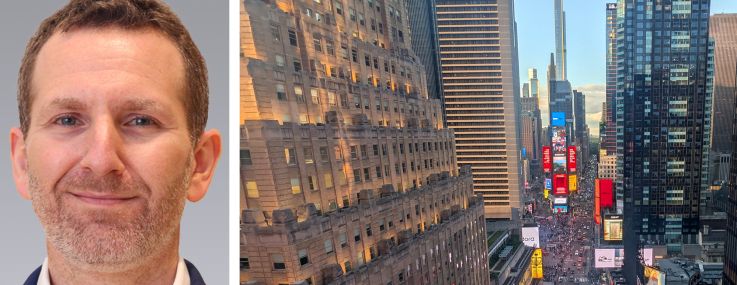 Colliers's Frank Wallach and Times Square.