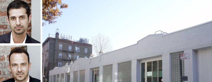 Investmates' Idan Shitrit (top), Jacov Koby Telyas (center), CBRE's Daniel Kaplan, and 150 Green Street, Brooklyn.