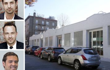 Investmates' Idan Shitrit (top), Jacov Koby Telyas (center), CBRE's Daniel Kaplan, and 150 Green Street, Brooklyn.