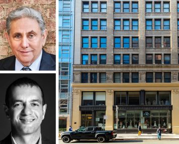 GFP Real Estate's Jeffrey Gural (top), Zar Property's David Zar, and 118 West 22nd Street.