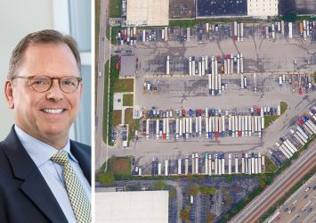 CenterPoint Properties' CEO Jim Clewlow and 17707 NW Miami Court, Miami Gardens, Fla.