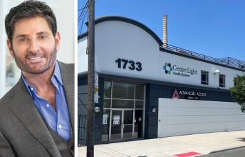 Simone Development Companies' Joe Simone and 1733 Eastchester Road, the Bronx.