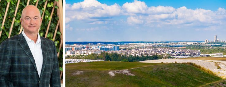 John Morris, president of Waste Management, and a South Florida landfill.