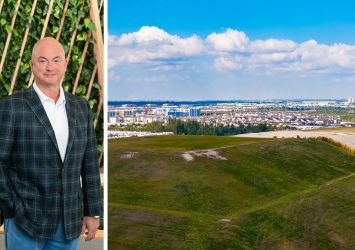 John Morris, president of Waste Management, and a South Florida landfill.