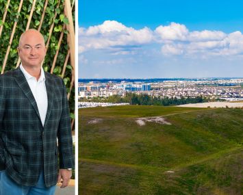 John Morris, president of Waste Management, and a South Florida landfill.