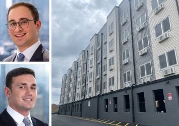 Dwight Capital's Jonathan Pomper (top) and Noah Greenwald, and the Station at Passaic, Phase II in Passaic, N.J.