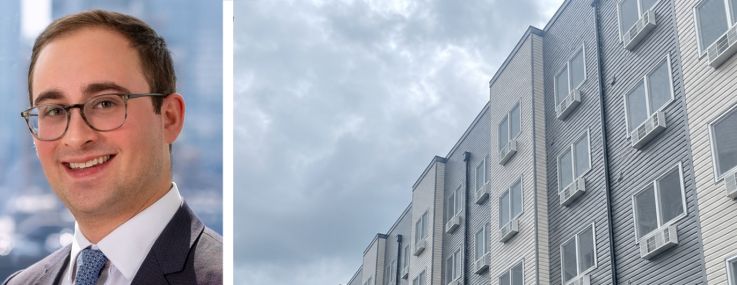 Dwight Capital's Jonathan Pomper (top) and Noah Greenwald, and the Station at Passaic, Phase II in Passaic, N.J.