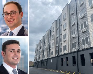 Dwight Capital's Jonathan Pomper (top) and Noah Greenwald, and the Station at Passaic, Phase II in Passaic, N.J.
