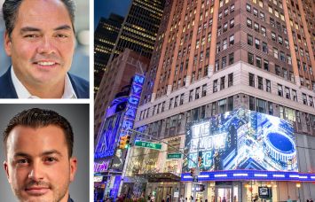 60 Guilders' Kevin Chisolm (top), Sentry Realty's Alen Mamrout, and 1441 Broadway.
