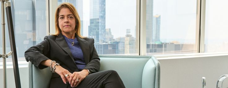 Lisa Pendergast at Cref-C's Midtown Mahnattan office.