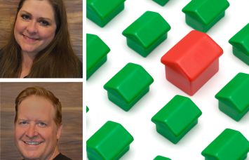 Sarah Roudybush (top) and Lucas Haldeman (bottom) of One Raven and Monopoly houses.