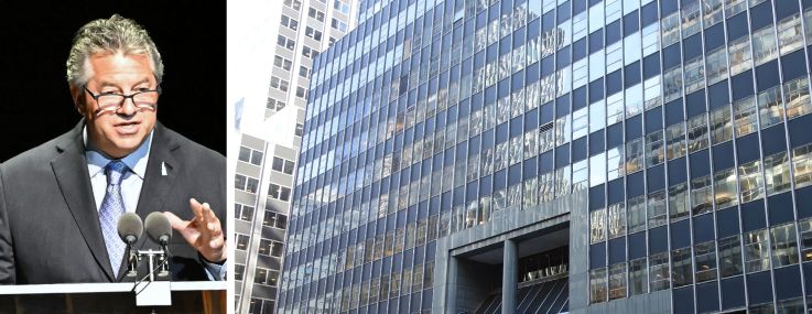 SL Green's Marc Holiday and 750 Third Avenue.