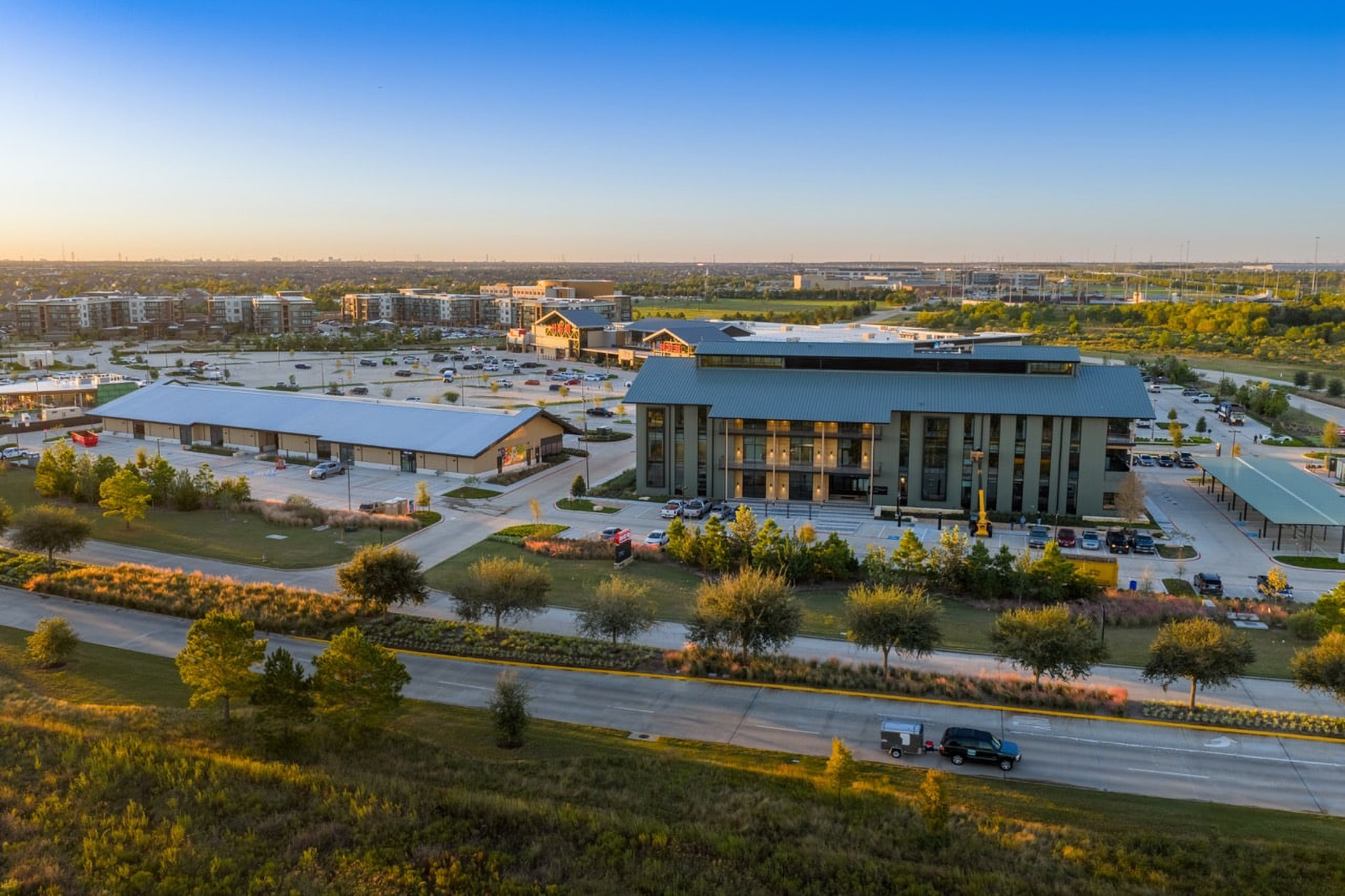 Village Green at Bridgeland Central in Cypress, Texas.