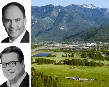 Izo Capital's Peter Porraro (top) and David Israel, and Alpine, Wyo.