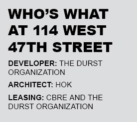 Who's what at 114 West 47th Street.
