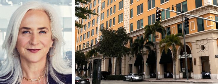 PGIM co-heads of real estate Raimondo Amabile (top) and Cathy Marcus, 2525 Ponce de Leon Boulevard, Coral Gables, Fla.