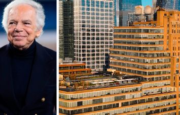 Designer Ralph Lauren and the Starrett-Lehigh Building.