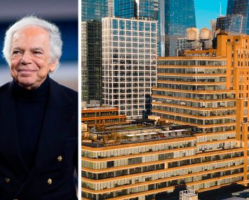 Designer Ralph Lauren and the Starrett-Lehigh Building.