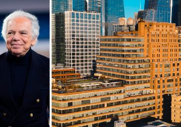 Designer Ralph Lauren and the Starrett-Lehigh Building.