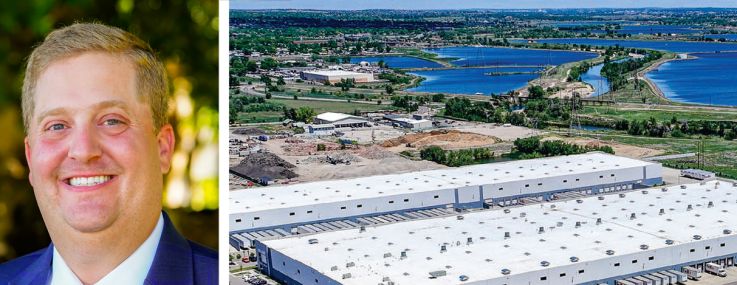 PCCP's Ryan Dodge (top), Stonemont's Zack Markwell, and North Central Logistics Center, Denver.