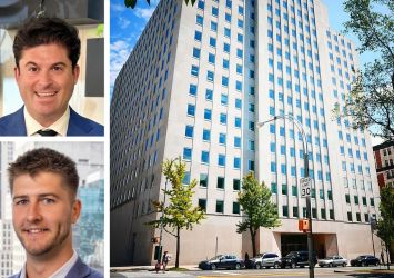 OPEN Impact Real Estate's Stephen Powers (top) and Alexander Smith, and Interchurch Center.
