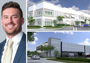 Affinius Capital's Tyler Figley, self-storage facilities in the portfolio in Pembroke Pines, Fla. (top), and Coral Gables, Fla.