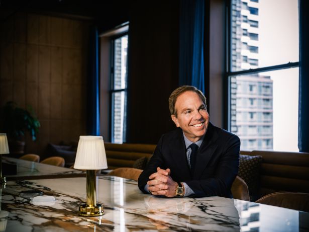 Craig Deitelzweig in the Marx Realty offices at 10 Grand Central.