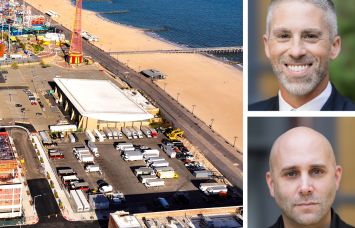2015 Boardwalk West in Coney Island, Brooklyn, and TerraCRG's Dan Marks (top) and Daniel Lebor.