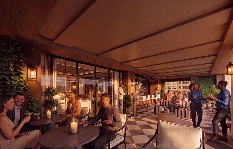 A rendering of the Loggia at 430 Park Avenue.