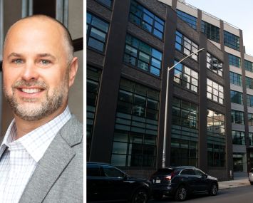 Longfellow Real Estate Partners' Adam Sichol and 43-10 23rd Street, Queens.