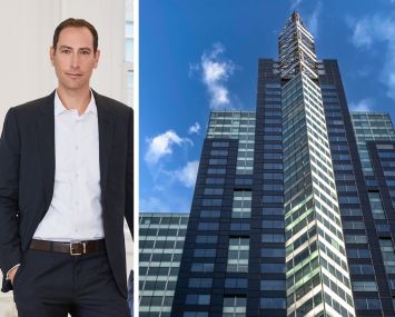 GFP Development CEO Brian Steinwurtzel and 1540 Broadway.