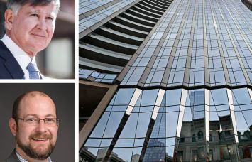 Millennium Partners' Christopher Jeffries (top), Nuveen Green Capital's Mike Doty and the Winthrop Center, Boston.