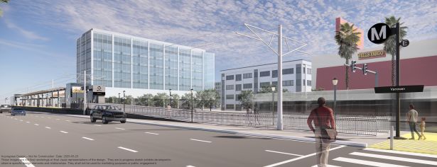 Skanska JV Lands $2.43B Contract for Light Rail Project in L.A. A rendering of the East San Fernando Valley Light Rail Transit project in Light Rail Transit Project in Van Nuys, Calif.