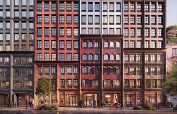 A rendering of 156-166 Bowery.