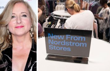 President of Nordstrom Rack Gemma Lionello and shoppers at a Nordstrom Rack.