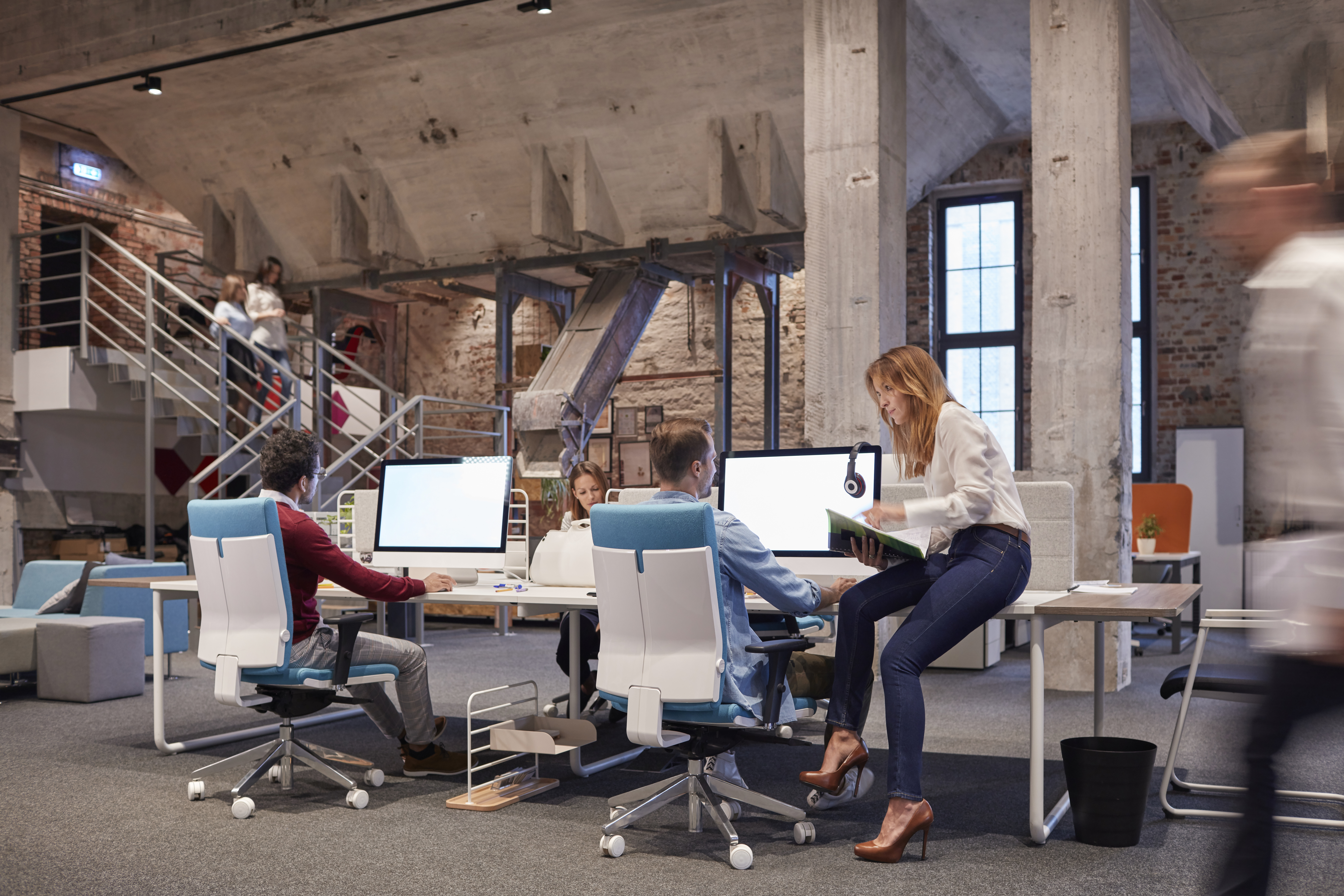 People returning to the office.