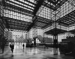 The lobby of the Jacob Javits Center about 1990.