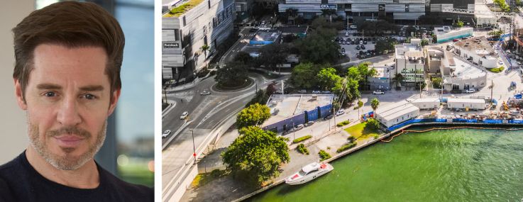 Prosper Group CEO Jay Roberts (top), Versluys Group CEO Bart Versluys, and an aerial view of the three parcels acquired by the joint venture.