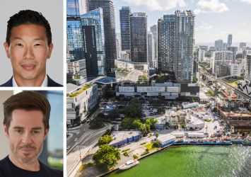 Prosper Group CEO Jay Roberts (top), Versluys Group CEO Bart Versluys, and an aerial view of the three parcels acquired by the joint venture.