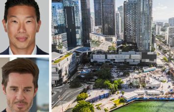 Prosper Group CEO Jay Roberts (top), Versluys Group CEO Bart Versluys, and an aerial view of the three parcels acquired by the joint venture.