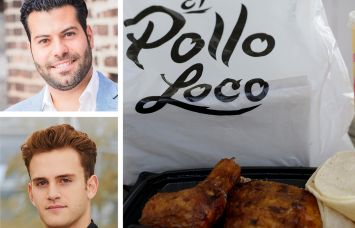 RIPCO's Jon Paul Pirraglia (top) and Dillon Ross, and a meal from El Pollo Loco.