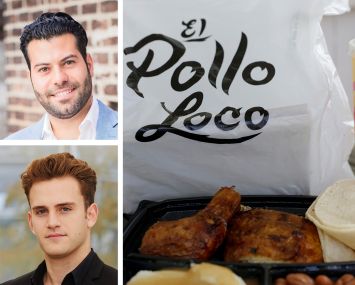 RIPCO's Jon Paul Pirraglia (top) and Dillon Ross, and a meal from El Pollo Loco.