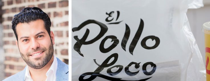RIPCO's Jon Paul Pirraglia (top) and Dillon Ross, and a meal from El Pollo Loco.
