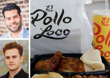 RIPCO's Jon Paul Pirraglia (top) and Dillon Ross, and a meal from El Pollo Loco.