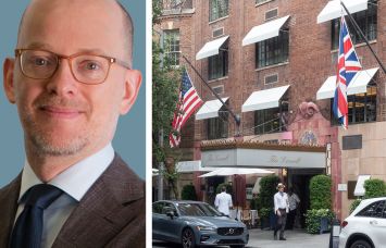 CBRE's Matthew Klauer and the Lowell Hotel in Manhattan.