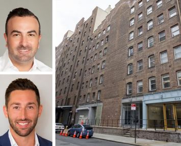 Current Real Estate Advisors' Michael Segerman (top), JLL's Joe Sipala and 515 West 20th Street.